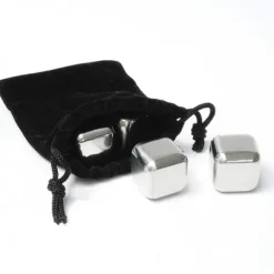 Set 4 glaçons magiques rafraîchissants en inox Mathon