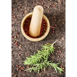 Set pilon et mortier bambou Pebbly