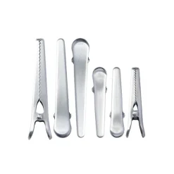 Set 6 pinces à sachet en inox 8 et 11,5 cm Mathon
