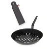 Set poêle à marrons pour cuisson sur braises 28 cm et manchon de protection