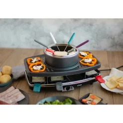 Set à raclette, gril et fondue 8 personnes 1100 W Livoo