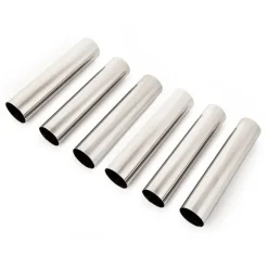 Set 6 tubes en inox 12,5 cm Mathon