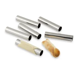 Set 6 tubes en inox 12,5 cm Mathon