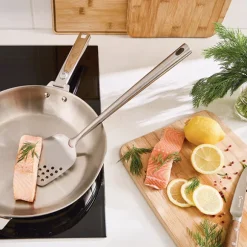 Set 4 ustensiles en inox louche cuillère spatule écumoire Mathon