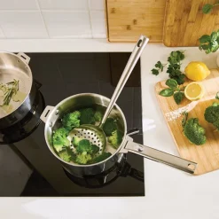 Set 4 ustensiles en inox louche cuillère spatule écumoire Mathon