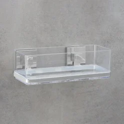 Étagère murale en acier inox Vacuum-Loc® Quadro Wenko by Maximex