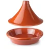 Tajine argile émaillée 32 cm marron Ibili