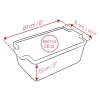 Terrine en céramique et presse 20 cm Appolia rouge Peugeot