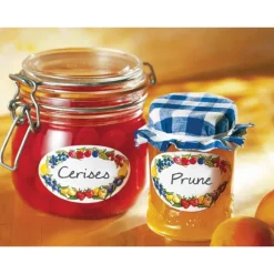 100 étiquettes autocollantes décor fruits Wenko by Maximex
