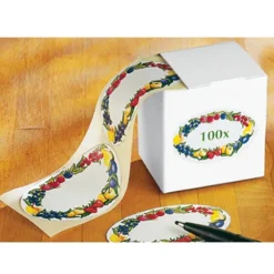 100 étiquettes autocollantes décor fruits Wenko by Maximex