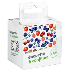 100 étiquettes à pots de confiture