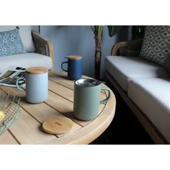 Tisanière mug Juliet en grès amande 475 ml Ogo