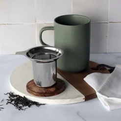Tisanière mug Juliet en grès amande 475 ml Ogo