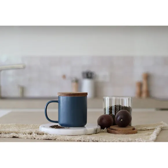 Tisanière mug Juliet en grès bleu 300 ml Ogo