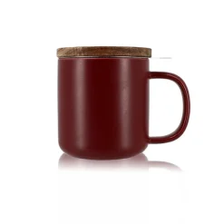 Tisanière mug Juliet en grès bordeaux 300 ml Ogo