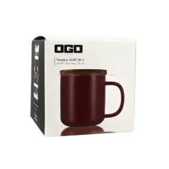 Tisanière mug Juliet en grès bordeaux 300 ml Ogo