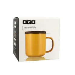 Tisanière mug Juliet en grès jaune 300 ml Ogo