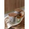 Tisanière mug Karl en verre borosilicate anse verte 300 ml Ogo