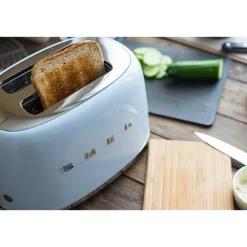Toaster 2 tranches bleu azur 950 W TSF01PBEU Smeg