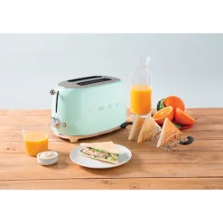 Toaster 2 tranches vert d'eau 950 W TSF01PGEU Smeg
