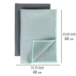 2 torchons en microfibre 40 x 60 cm Wenko by Maximex