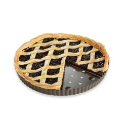 Tourtière perforée acier revêtu antiadhérent 30 cm Mathon