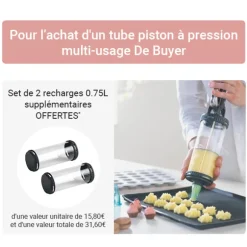 Tube piston à pression multi-usage De Buyer