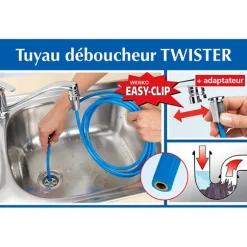 Tuyau déboucheur Twister 2,5 m Wenko by Maximex