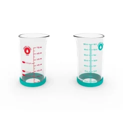 Verre doseur en verre avec silicone 200 ml Pebbly