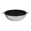 Wok inox antiadhérent Casteline sans manche 28 cm Cristel