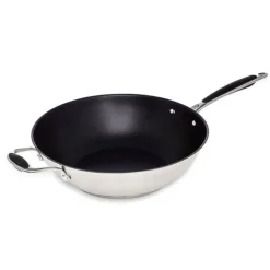 Wok inox antiadhérent 30 cm Excell'Inox Mathon