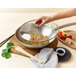 Wok tout inox Alchimy 28 cm De Buyer